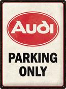Tin Sign 30 X 40 Cm NOSTALGIC ART Audi - Parking Only