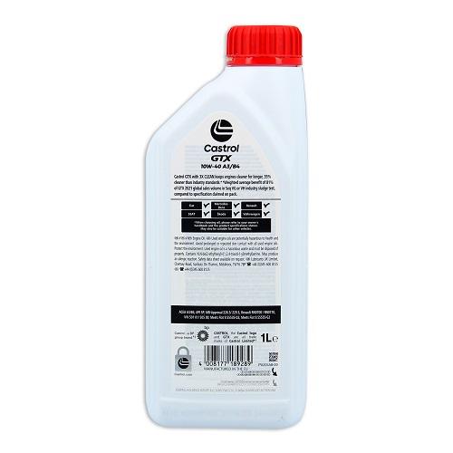 HUILE MOTEUR GTX 10W-40 A3/B4 1L CASTROL