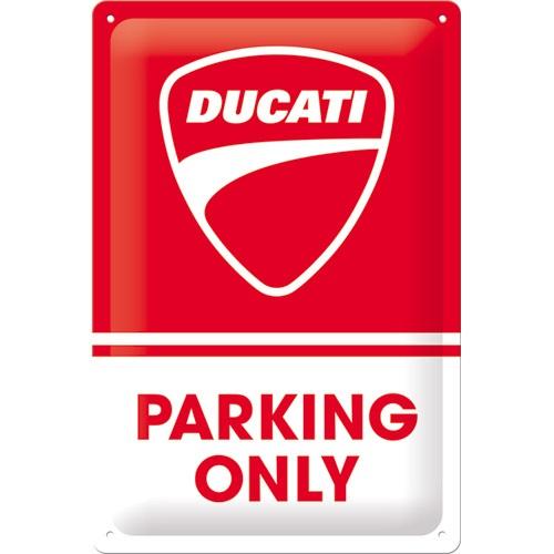 Tin Sign 20X30Cm Ducati -  NOSTALGIC ARTParking Only