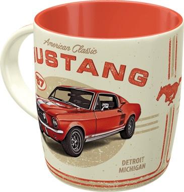 Mug Ford Mustang NOSTALGIC ART - Gt 1967 Red