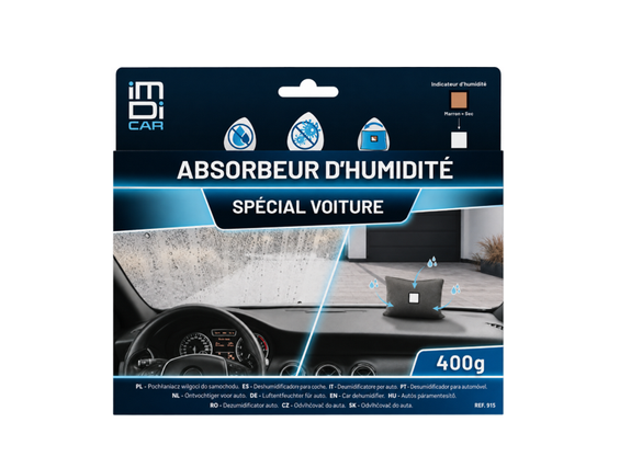 ABSORBEUR D'HUMIDITÉ RÉUTILISABLE POUR VOITURE 