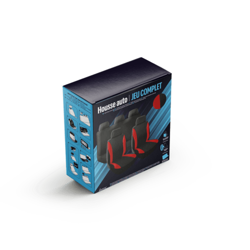 HOUSSES DELLA NOIR/ROUGE TU 9 pcs