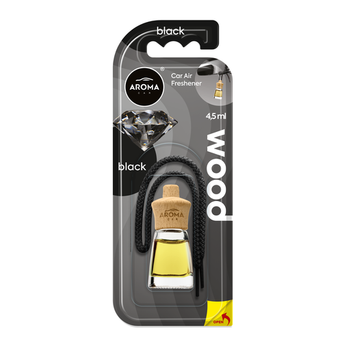 Désodorisant AROMA CAR wood mini black 4.5ml