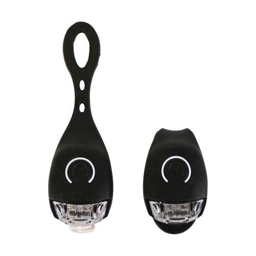 SET D'ECLAIRAGE 2 PCS NOIR SUPER BRILLANT CARPOINT PILE INCLUSE