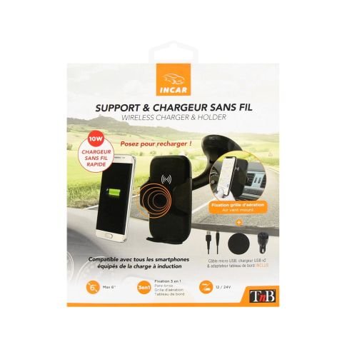 Chargeur TNB induction 10W 3 en 1