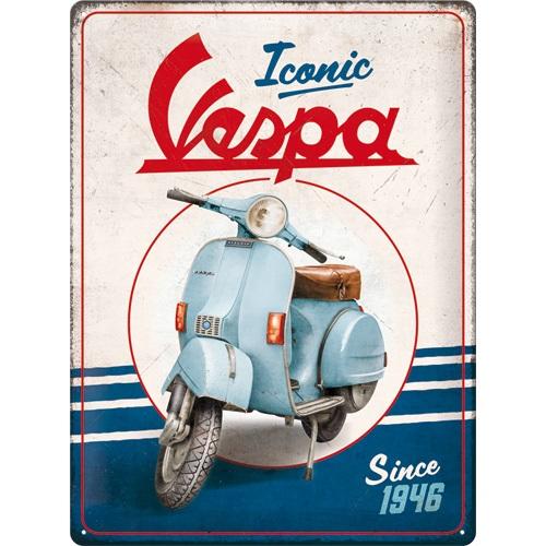 Tin Sign 30 X 40 Cm NOSTALGIC ART  Vespa - Iconic Since 1946