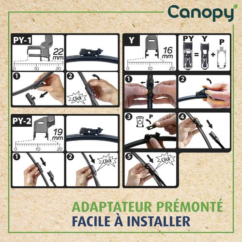 1 Balai d'essuie-glace VALEO Canopy CAN71 580mm