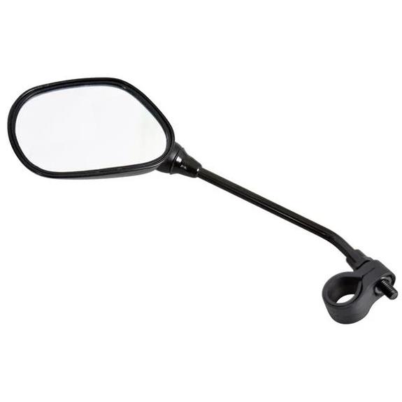 RETROVISEUR OVALE VELO NOIR AVEC CATADIOPTRE CARPOINT