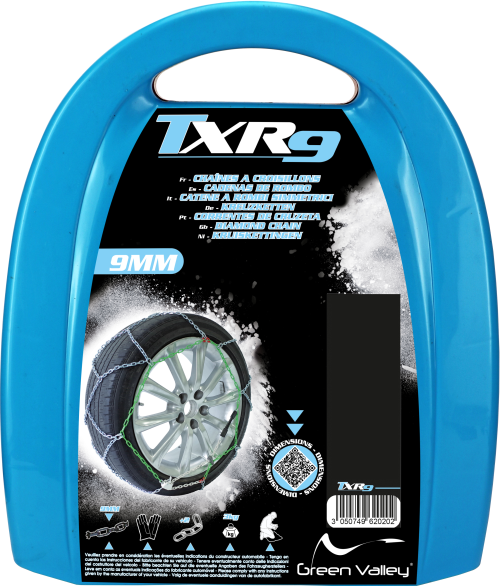 2 chaines neige GREENVALLEY TXR9 100