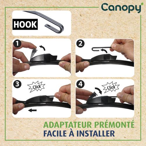 1 Balai d'essuie-glace VALEO Canopy CAN08 500mm 