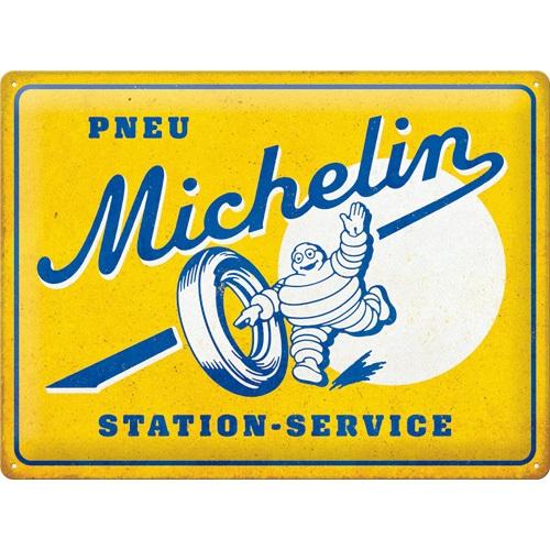Tin Sign 30 X 40 Cm Michelin NOSTALGIC ART - Pneu Station-Service
