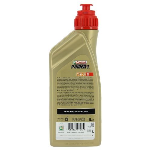 Huile 2 roues CASTROL power 1 4T 15W50 1L