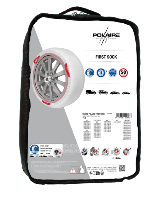 2 Chaussettes neige POLAIRE FIRST SOCK T13