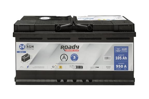 Batterie Start & Stop ROADY AGM N24 105AH 950A