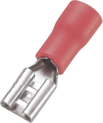 10 cosses clips pré-isolées 4.8 rouges RDI 10 cosses clips pré-isolées 4.8 rouges RDI
