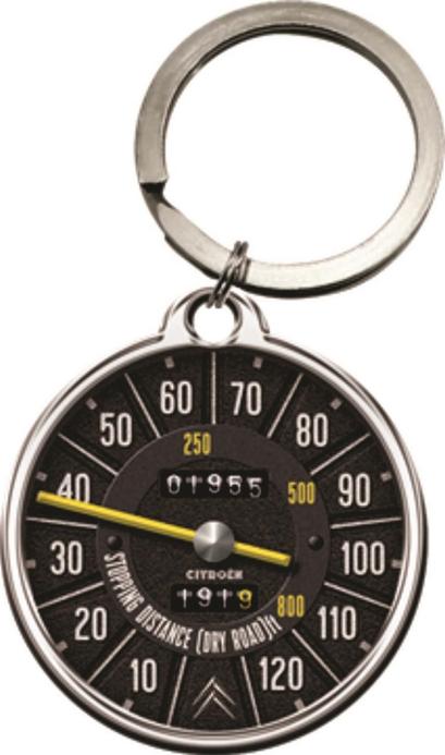 Key Chain Round NOSTALGIC ART Citroen - Tacho