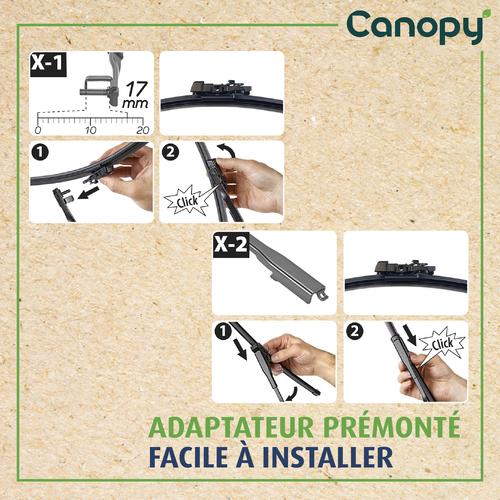 1 Balai d'essuie-glace VALEO Canopy CAN20 380mm