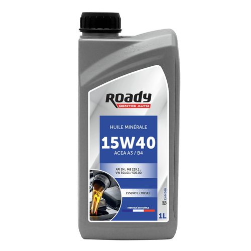Huile moteur ROADY 15W40 Essence et  Diesel 1L