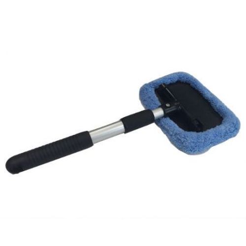 Brosse Nettoyage Pare-brise Télescopique - 4 Tampons Microfibre Lavables - Pour Voiture