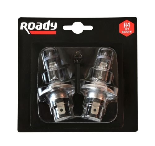 2 Ampoules ROADY H4 12V 2 Ampoules ROADY H4 12V