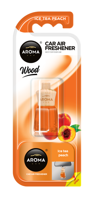 Désodorisant AROMA CAR wood mini ice tea peche 4.5ml