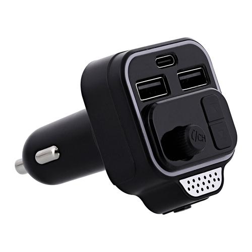 Transmetteur FM Bluetooth kit mains libres et charge rapide TNB - noir