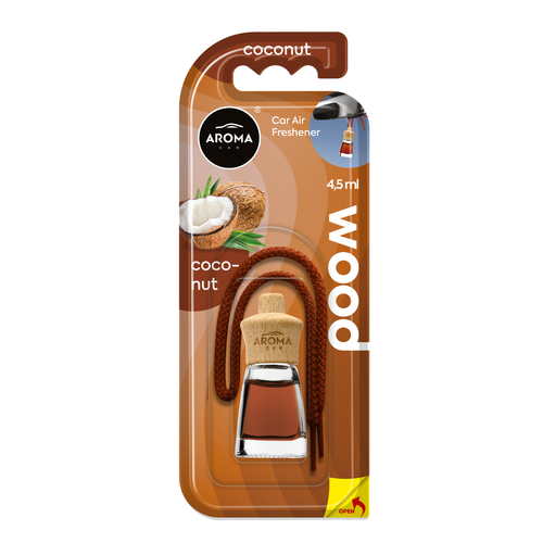 Désodorisant AROMA CAR wood mini 4.5ml coconut