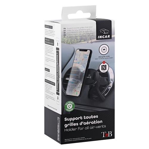 Support grille d'aération NFC premium TNB - noir