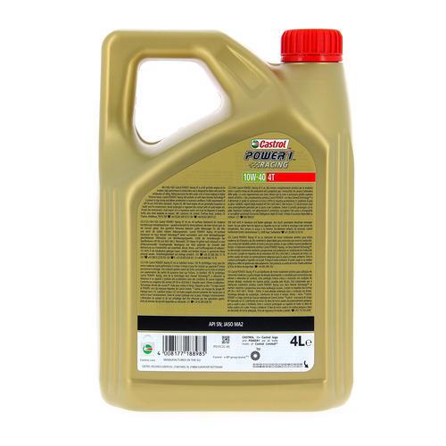 HUILE 2 roues CASTROL POWER 1 moto R 4T 10W-40 4L