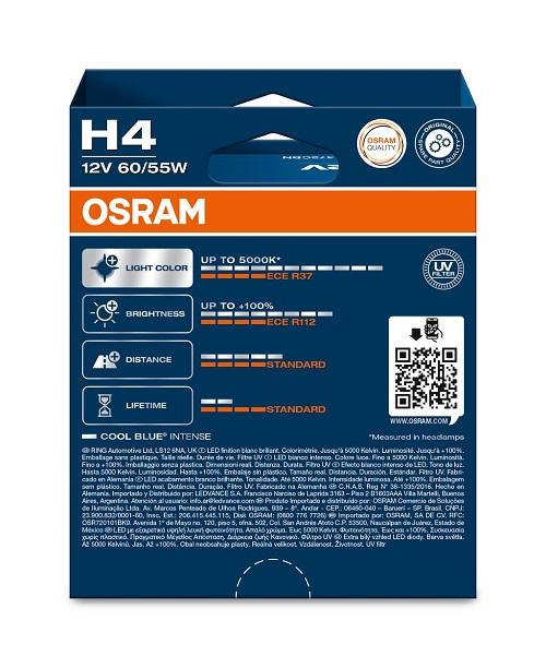 Ampoule OSRAM COOL BLUE INTENSE NG H4 12V DB