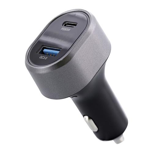 Chargeur allume-cigares TNB 1XUSB et 1XUSB-C QC et PD 83W  -  noir