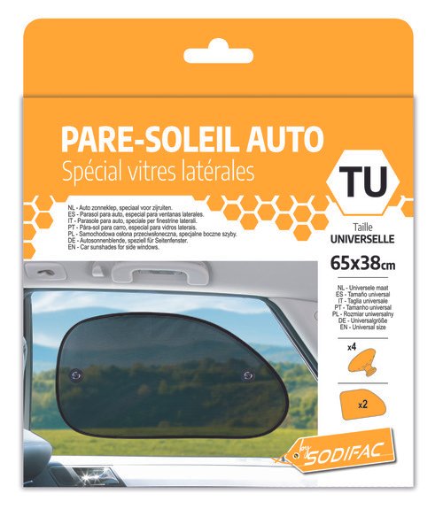 Lot de 2 Pare-soleil triangle SODIFAC 65x38 cm