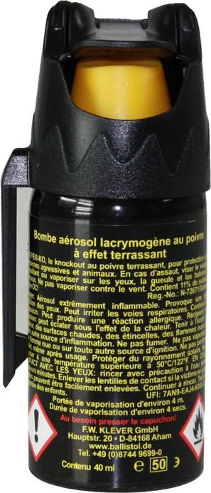 Spray Au Poivre Anti-Agression Pfefferko EUFAB