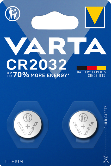 Varta Piles boutons pour électronique CR2032 2 pièces Acheter chez JUMBO