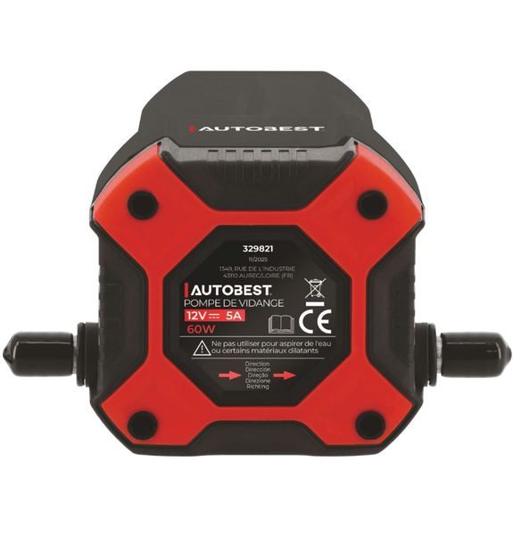 POMPE DE VIDANGE MOTEUR ELECTRIQUE 12 V, 60 W AUTOBEST