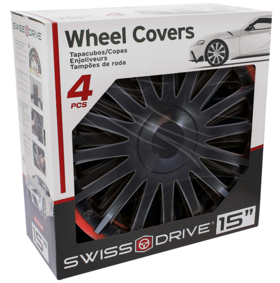 JEU D'ENJOLIVEURS 15" FLORIDA BLACK SWISSDRIVE