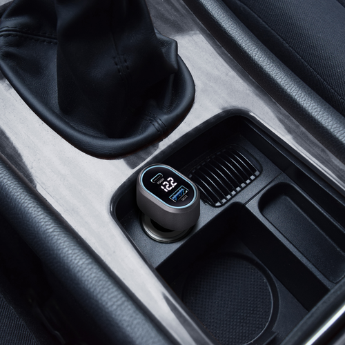 Chargeur allume-cigares TNB 1XUSB et 1XUSB-C QC et PD 83W  -  noir