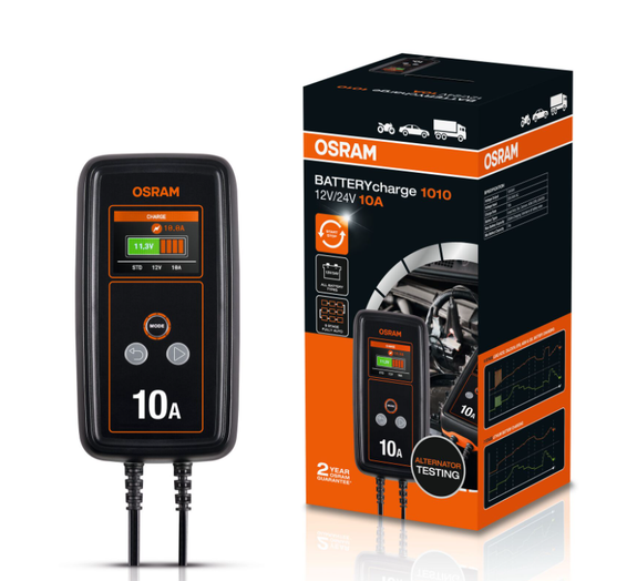 Chargeur de batterie auto 10A OEBCS1010 OSRAM
