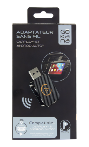 ADAPTATEUR CARPLAY ET ANDROID AUTO SANS FIL GOKANA