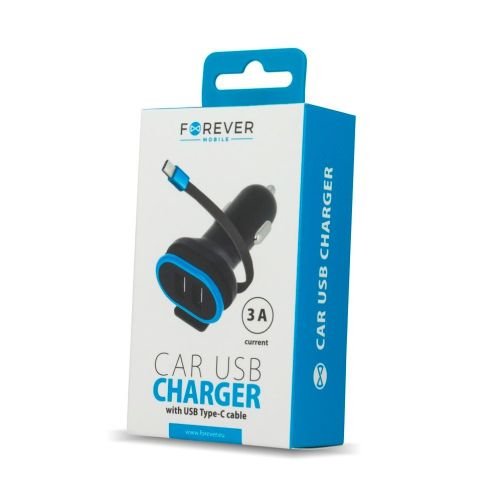 Chargeur allume-cigare+ type C FOREVER 
