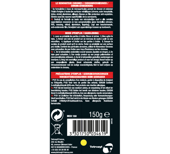 Nettoyant chromes MOTO PRATIC 1