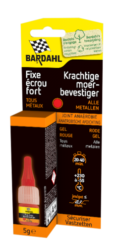 Fixe écrou fort rouge BARDAHL 5 g Fixe écrou fort rouge BARDAHL 5 g