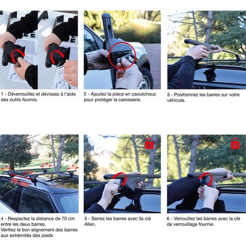 Barre de toit POLAIRE Inspiration rails intégrés long