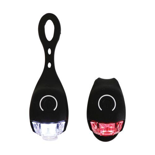 SET D'ECLAIRAGE 2 PCS NOIR SUPER BRILLANT CARPOINT PILE INCLUSE