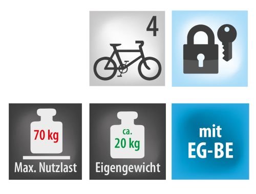 Porte-vélos plateforme EUFAB LUKE