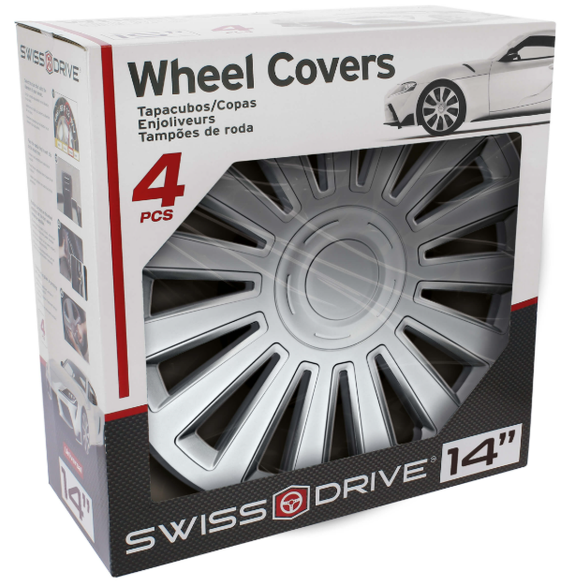 JEU D'ENJOLIVEURS 14'' CALIFORNIA SILVER SWISSDRIVE