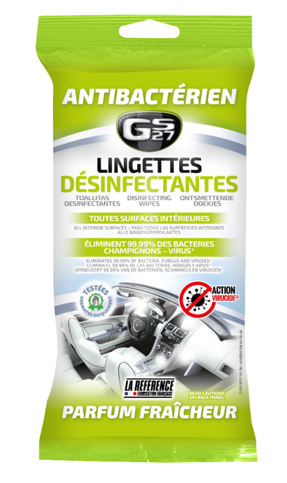 Lingettes désinfectantes GS27 toutes surfaces x35 Lingettes désinfectantes GS27 toutes surfaces x35
