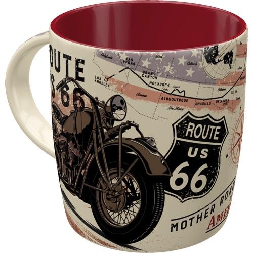 Mug Route 66 NOSTALGIC ART Bike Map