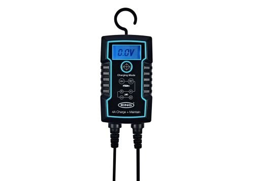 Chargeur de batterie intelligent et maintien de charge RING 12V, 4A RESC804FR