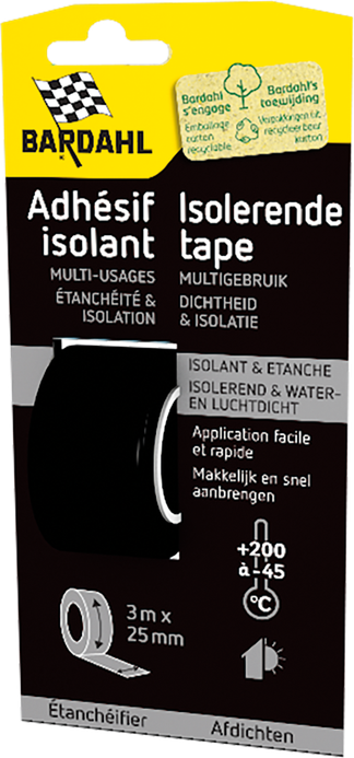 rubans isolation BARDAHL electrique et etancheite 2,5cm x 3m rubans isolation BARDAHL electrique et etancheite 2,5cm x 3m